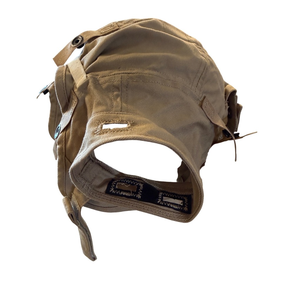 US Military Flight Deck Crewman Helmet Liner Dow Cover Co Tan 7 1/2 2010 - Picture 5 of 6